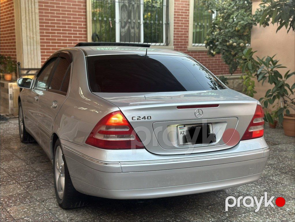 Mercedes C 240, 2.6 L, 2002 il, 200 000 km — Avtomobillər, Bakı (7)