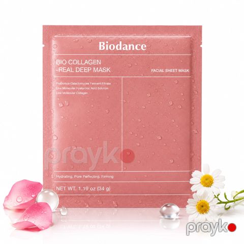 Üz üçün parça maska Biodance Real Deep Bio Collagen, 1 əd, 34 q — Bakı