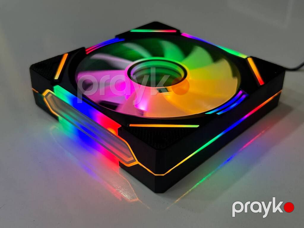 Argb Case Kuler "Loving Cool YD-1200" Black (Programmable Case Fan) — Kompüterlər və noutbuklar, Bakı (5)