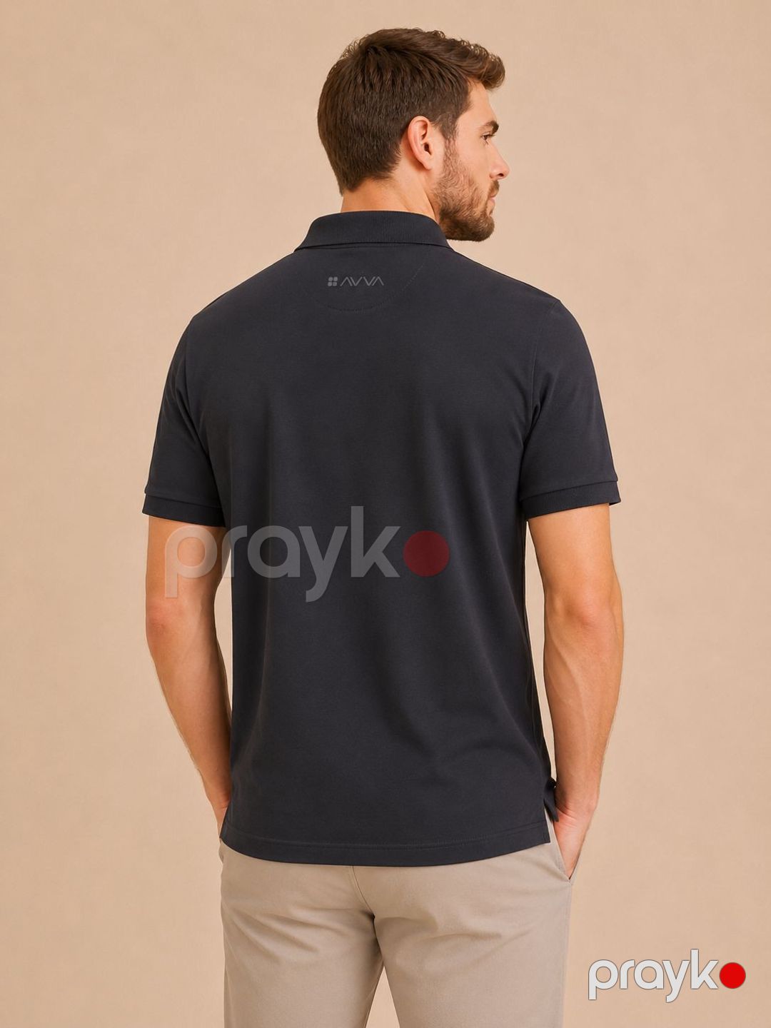 Polo kişilər üçün G1967, tünd göy, pambıq, ölçü 3XL — Mallar, Bakı (2)