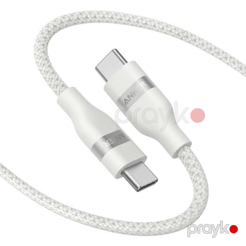 Naqil Anker USB Type-C to USB Type-C A82E2 White — Smartfon üçün kabelləri və keçidçilər, Bakı (2)