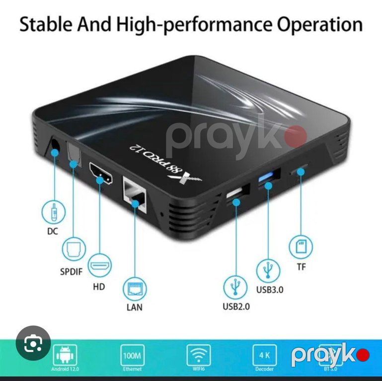 Android TV box 8 RAM 128 GB Android 12 — TV və Video, Bakı (5)