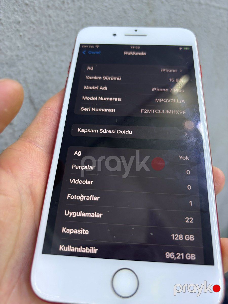 Apple iPhone 7 Plus Red 128GB — Smartfonlar, Bakı (3)