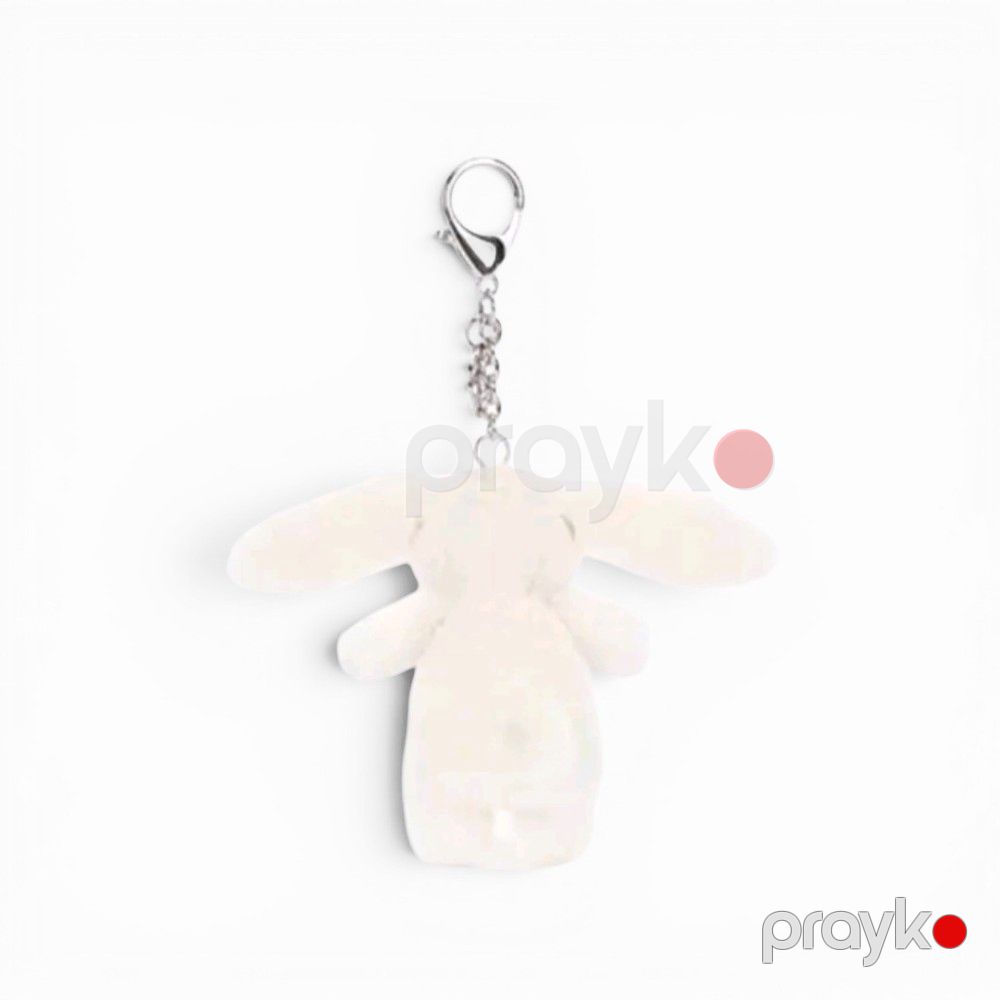 Brelok, ağ, poliester lif, 90 mm — Mallar, Bakı (2)