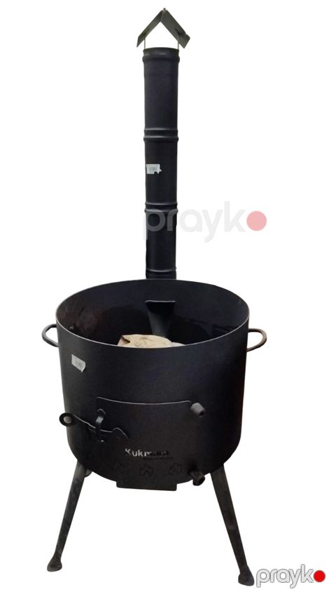 Böyük qazan Kukmara, çuqun, qara, 15 l, 45 sm — Bakı