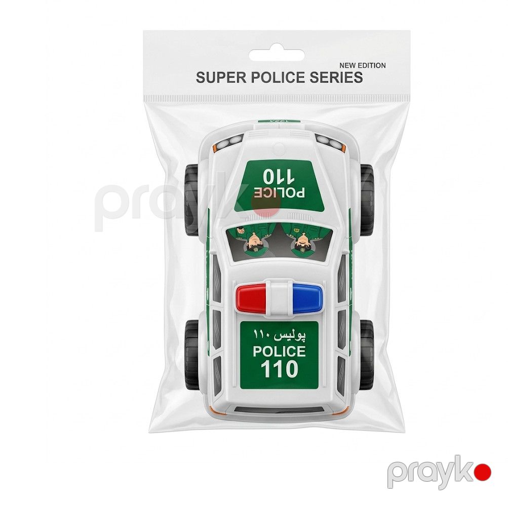 Oyuncaq maşın 110 Police, plastik, ağ/yaşıl, 22 sm, 3+ yaş — Mallar, Bakı (2)