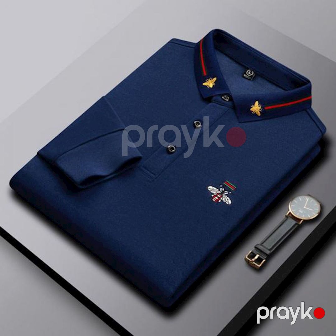 Kişilər üçün polo EB 791, tünd-göy, pambıq, ölçü XL — Mallar, Bakı (3)