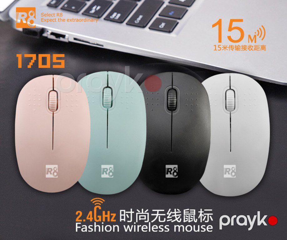 R8 wireless mouse 1702 Pink — Periferik cihazlar, Bakı (3)