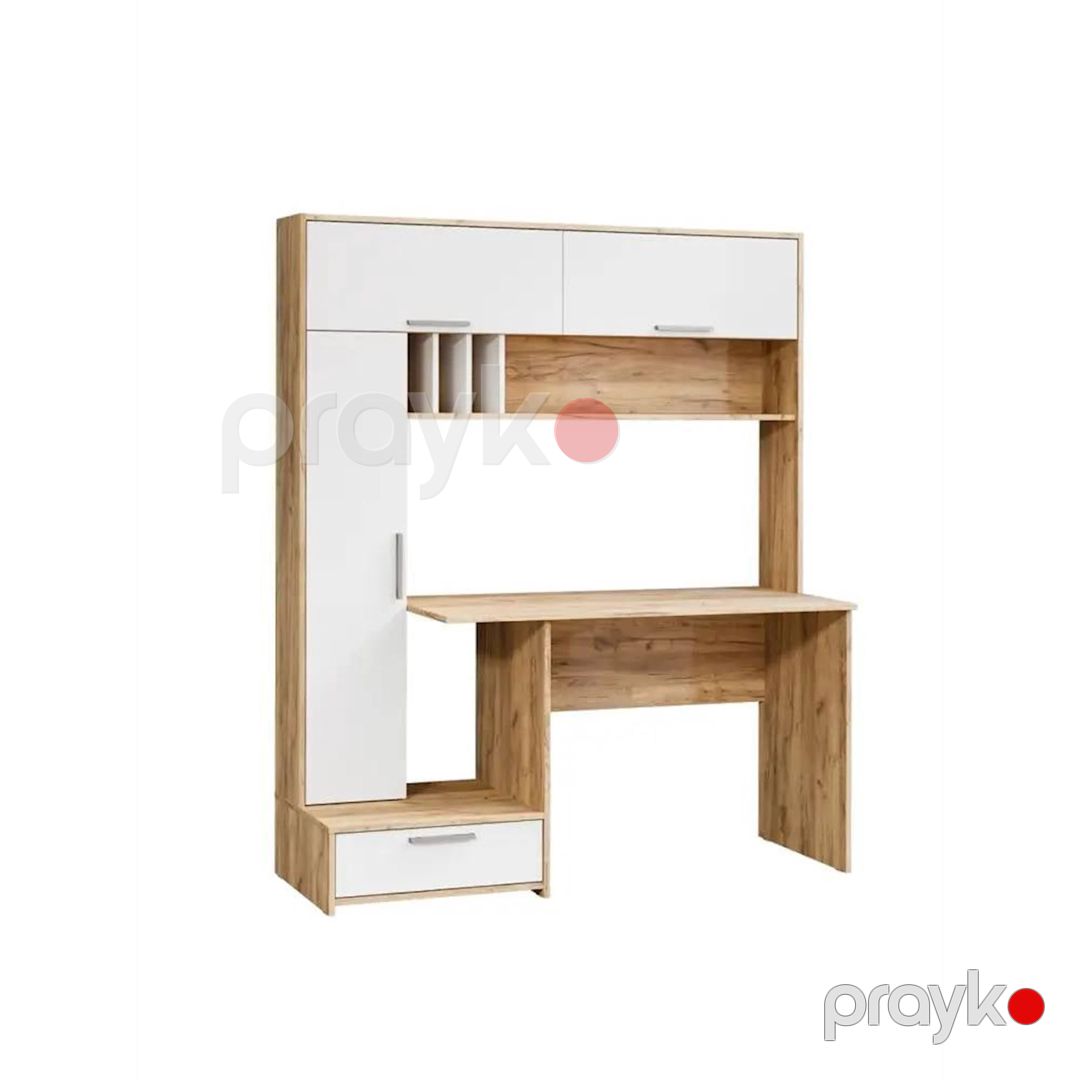 Yazı masası 3563_M2StolFullBagsWhvot Ağ/Votan, Ldsp, 180x60x150 sm — Mallar, Bakı (3)