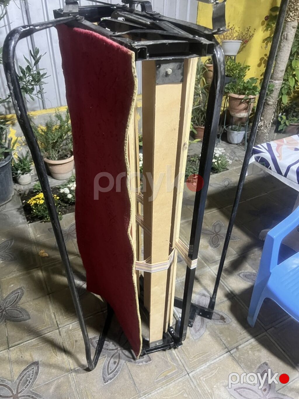 Metaldan çərçivəli qatlanan çarpayı (raskladuşka) satılır. - Ölçü — Çətir çarpayıları, Bakı (3)