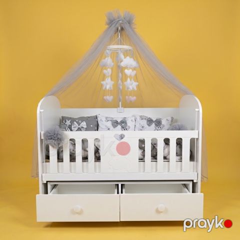 Beşik 7278, MDF, ağ, 120x60 sm — Bakı