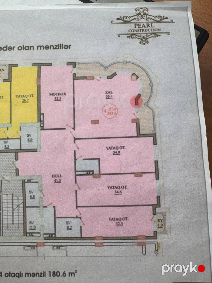 Satılır 4 otaqlı yeni tikili 285 m² — Mənzil, Bakı (3)