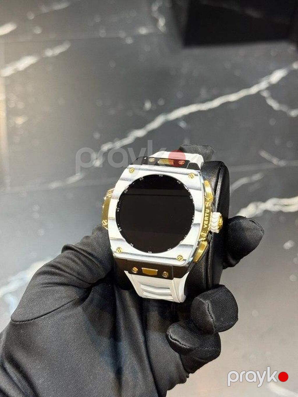 Smart saat "vertu watch blue carbon gold blue strap 2025" Vertu — Ağıllı saatlar, Bakı (7)