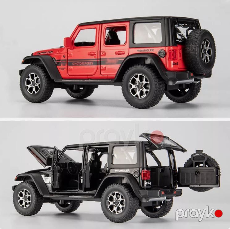 Oyuncaq maşın Jeep Wrangler 4x4, qırmızı — Mallar, Bakı (2)