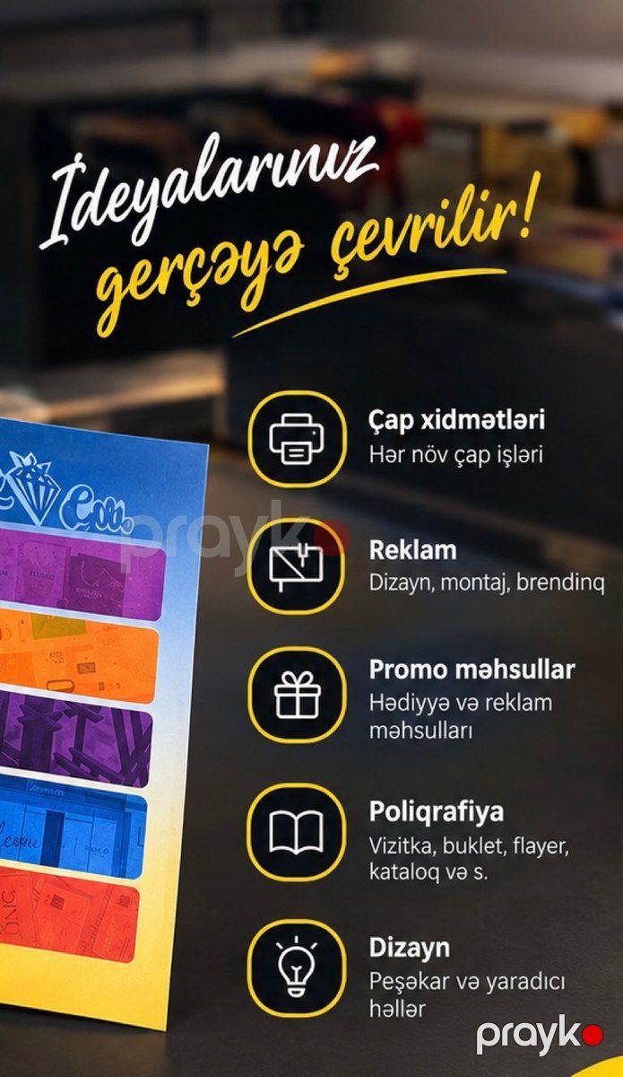 İstənilən növ çap, reklam, poliqrafiya işləri — Reklama, IT, marketing, Bakı (2)