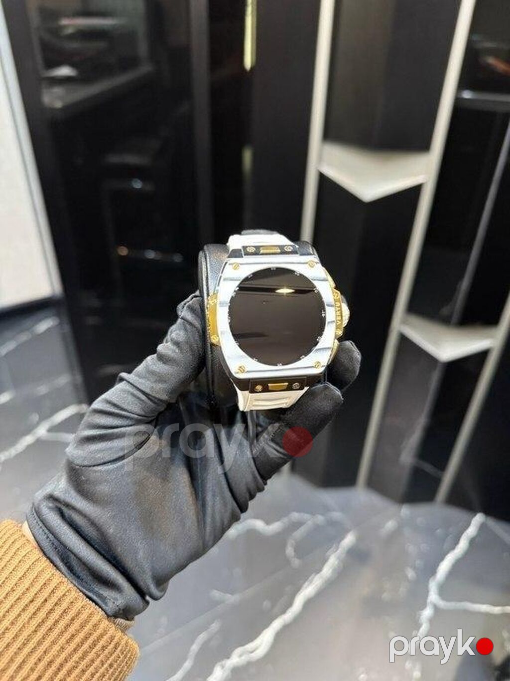 Smart saat "vertu watch blue carbon gold blue strap 2025" Vertu — Ağıllı saatlar, Bakı (9)