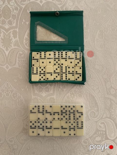 Domino dəsti - Klassik “double-six” domino fişləri (0–6 aralığı), iki — Bakı