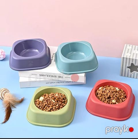 Pişiklər üçün yem qabı 7711, plastik, 15.5х15.5 sm, məhsul çeşiddə — Bakı
