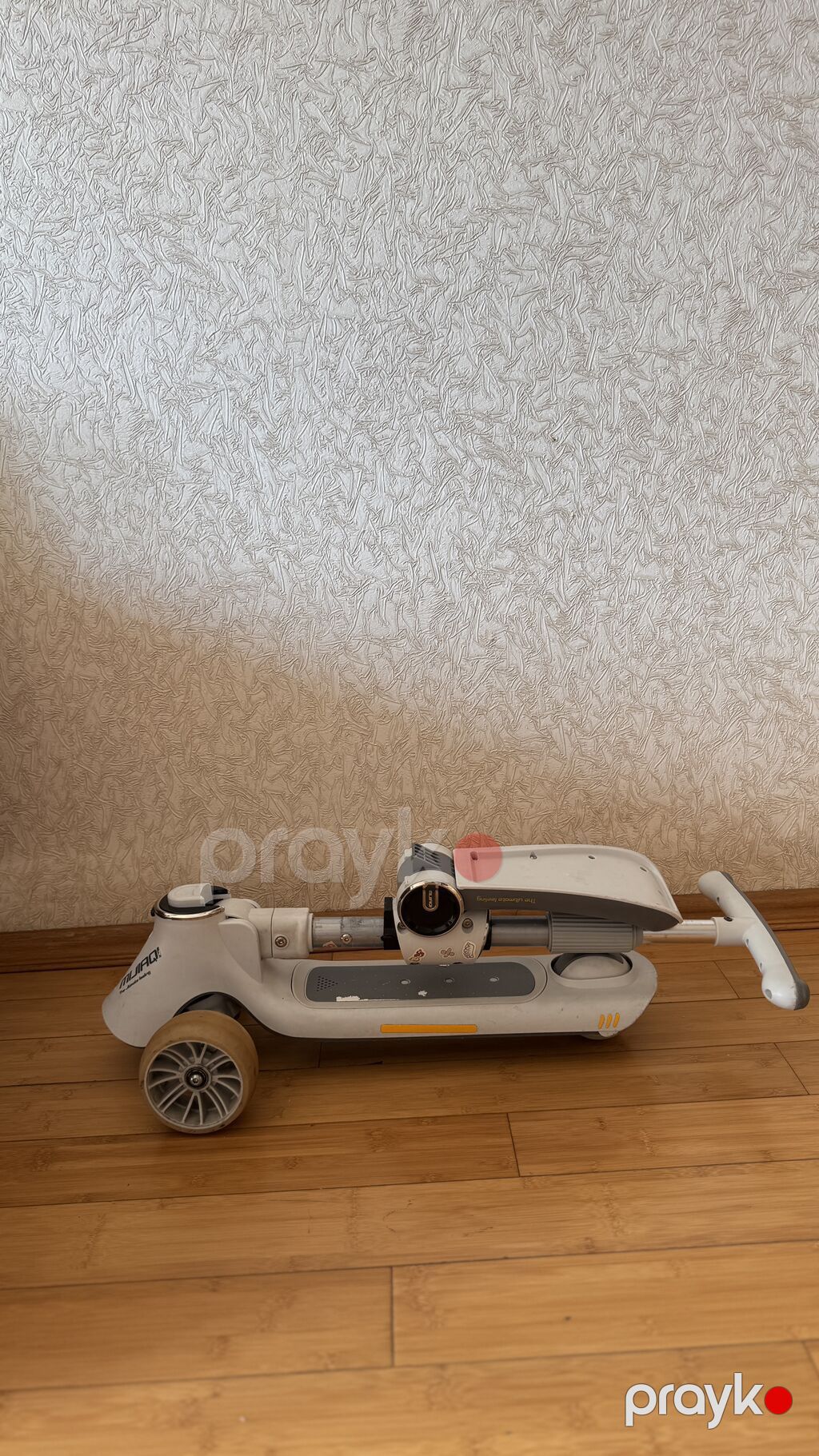 Ağ-boz rəngdə orijinal, çoxfunksiyalı Mıjıaqı 01 uşaq samokatu/skuteri — Uşaq velosipedləri, Bakı (4)
