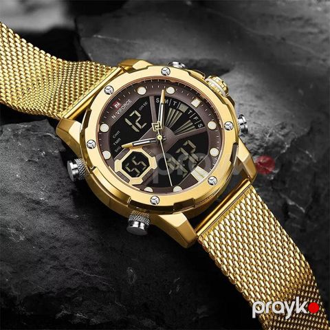 Kişi qol saatı Naviforce 9172 Gold — Bakı