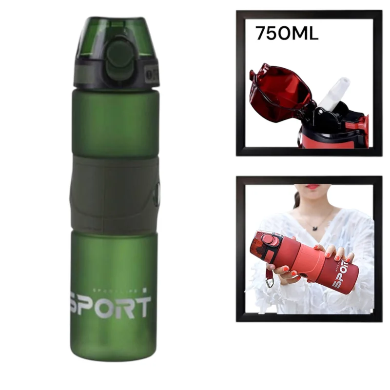 İdman su qabı WS1267, yaşıl, 750 ml — Bakı
