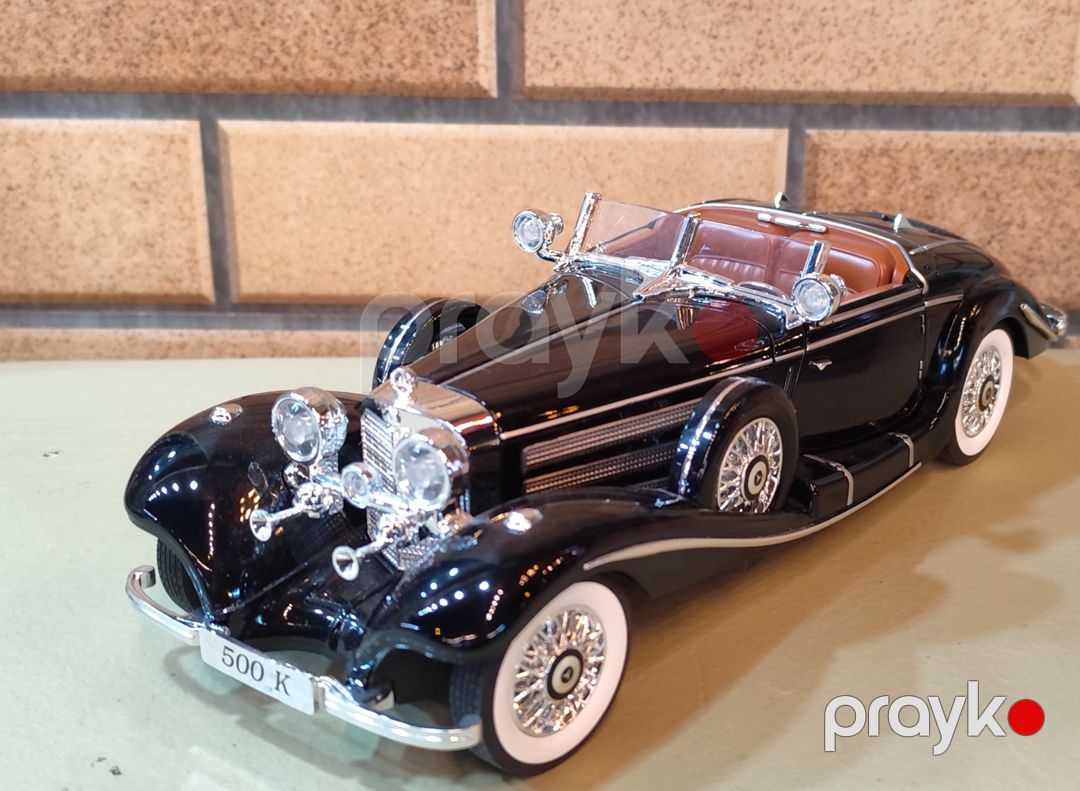 Oyuncaq maşın Mercedes Benz Classic 500K, 1:18, qara — Mallar, Bakı (2)
