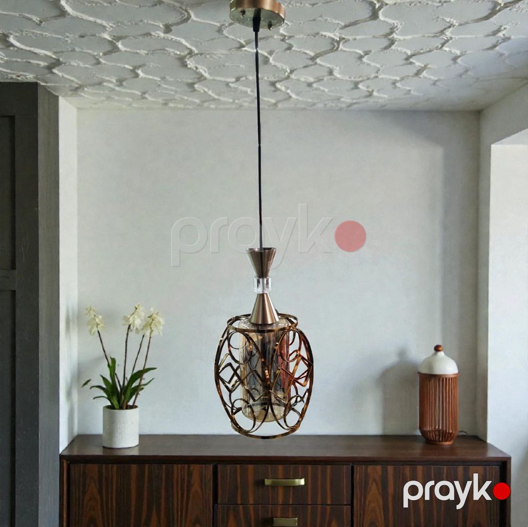 Asma çıraq KP36, dəmir/şüşə — Mallar, Bakı (3)