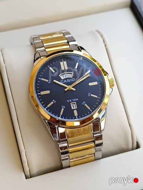 Qol saatı kişilər üçün CAS 0260 Gold Dark Blue — Bakı