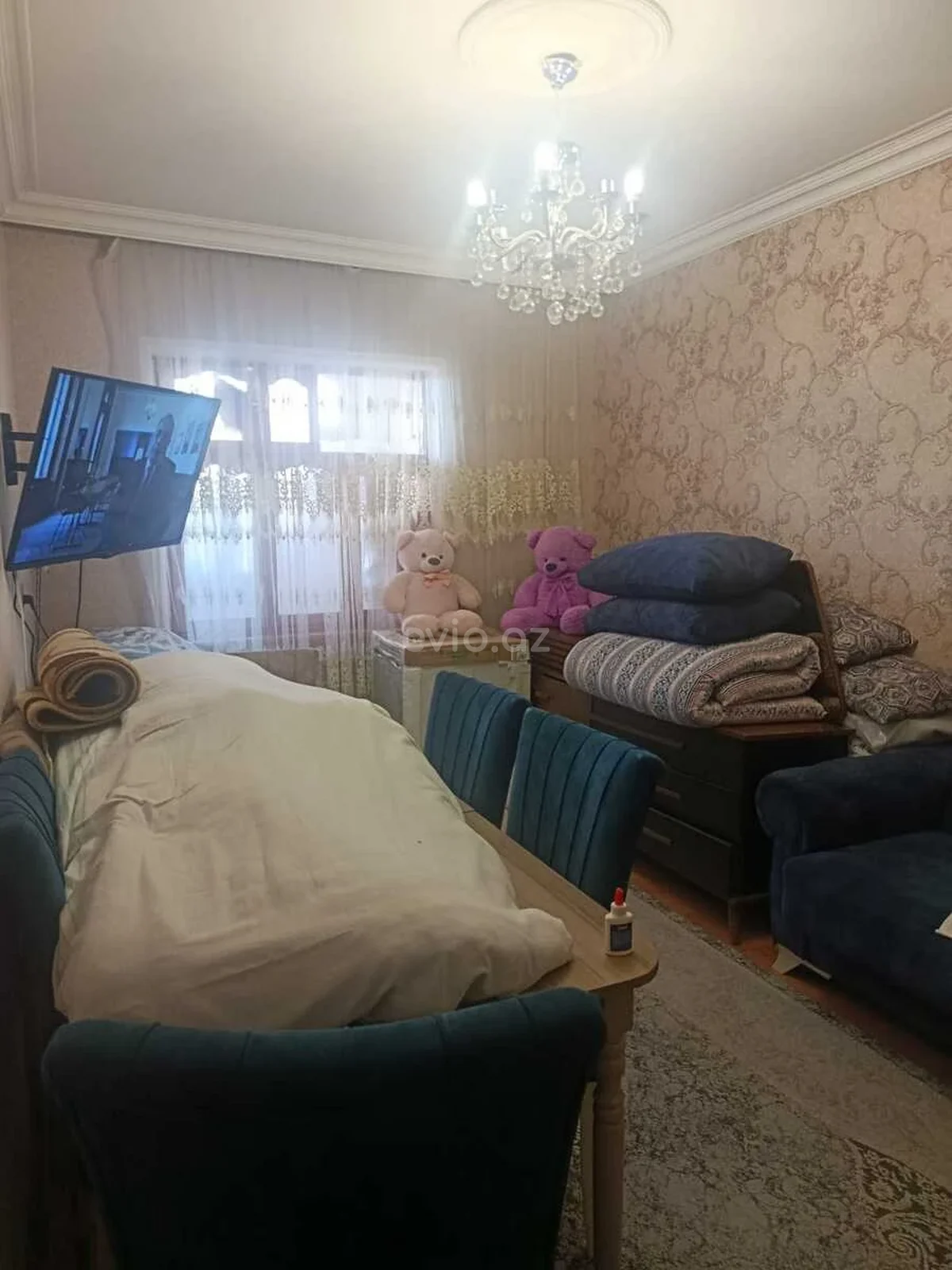 2 otaqlı orta təmirli mənzil satılır Köhnə Günəşli qəsəbəsində — Bakı