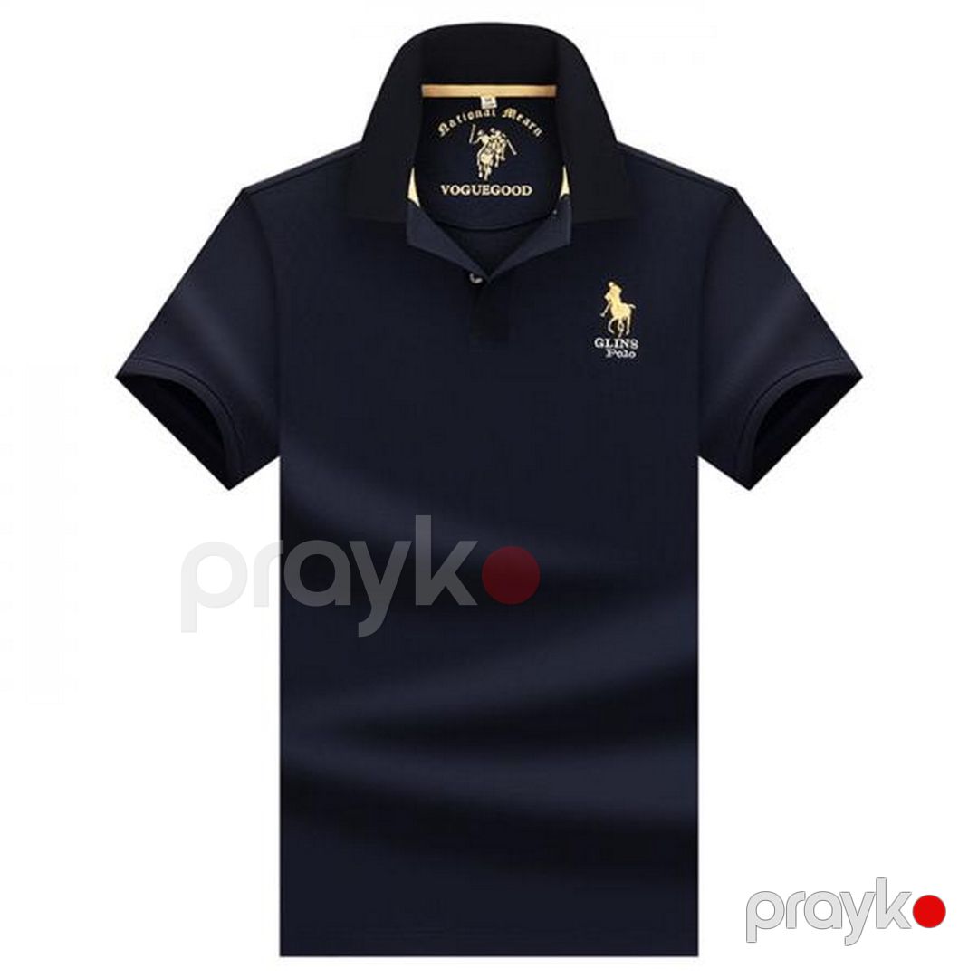 Kişilər üçün polo köynək EB_1413, pambıq, qara, ölçü L — Mallar, Bakı (2)