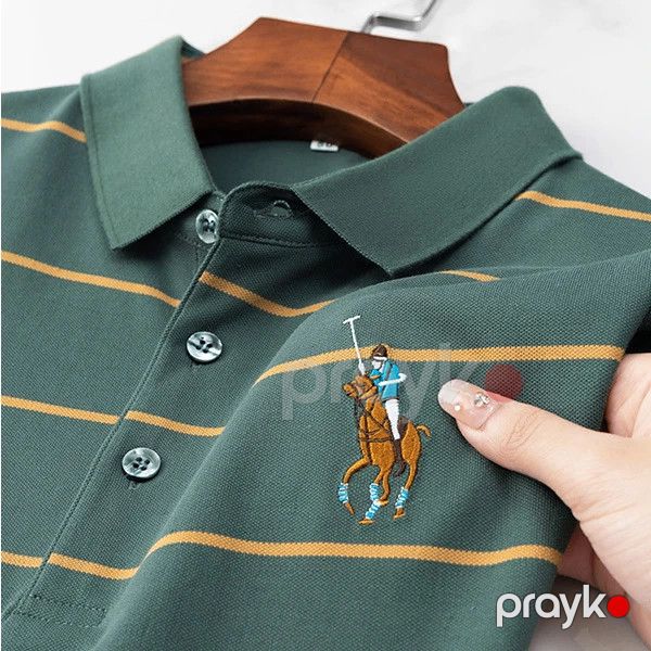 Kişilər üçün polo 58-873, yaşıl, pambıq/neylon, ölçü XXL — Mallar, Bakı (3)