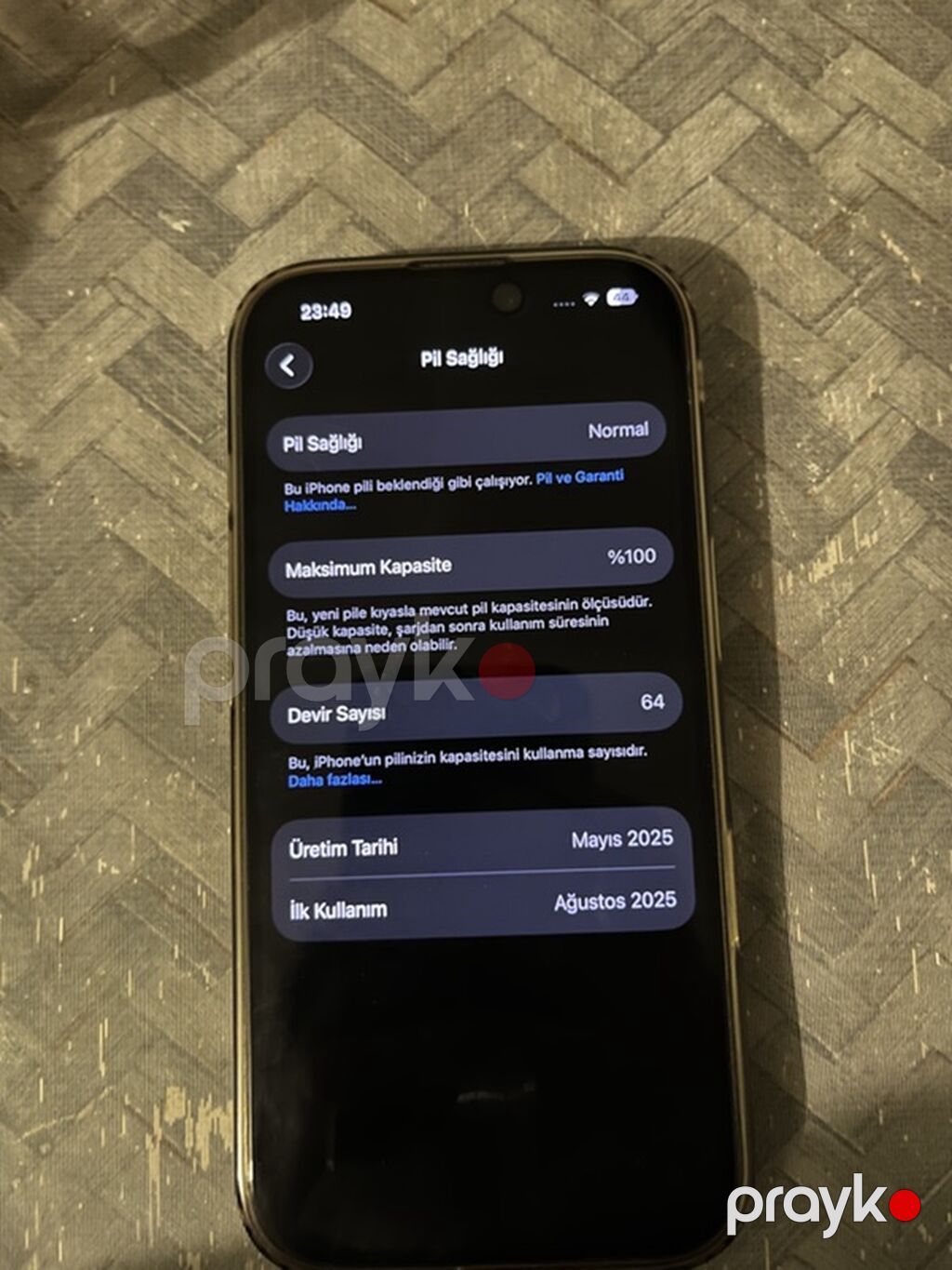 IPhone 16 Pro, 256 GB, Qara, Face ID, Sənədlərlə — Apple iPhone, Bakı (5)