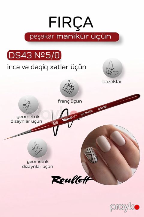 Dırnaq dizaynı üçün fırça Roubloff — Bakı