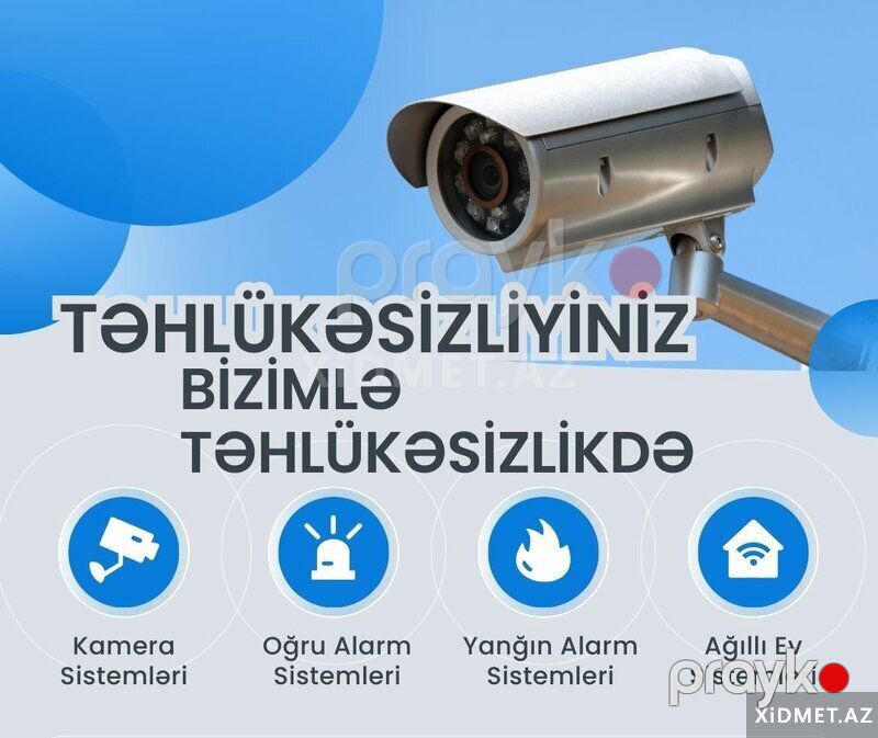 Kameraların qiymətləri — Təhlükəsizlik sistemlərinin təmir və qurulması, Bakı (2)