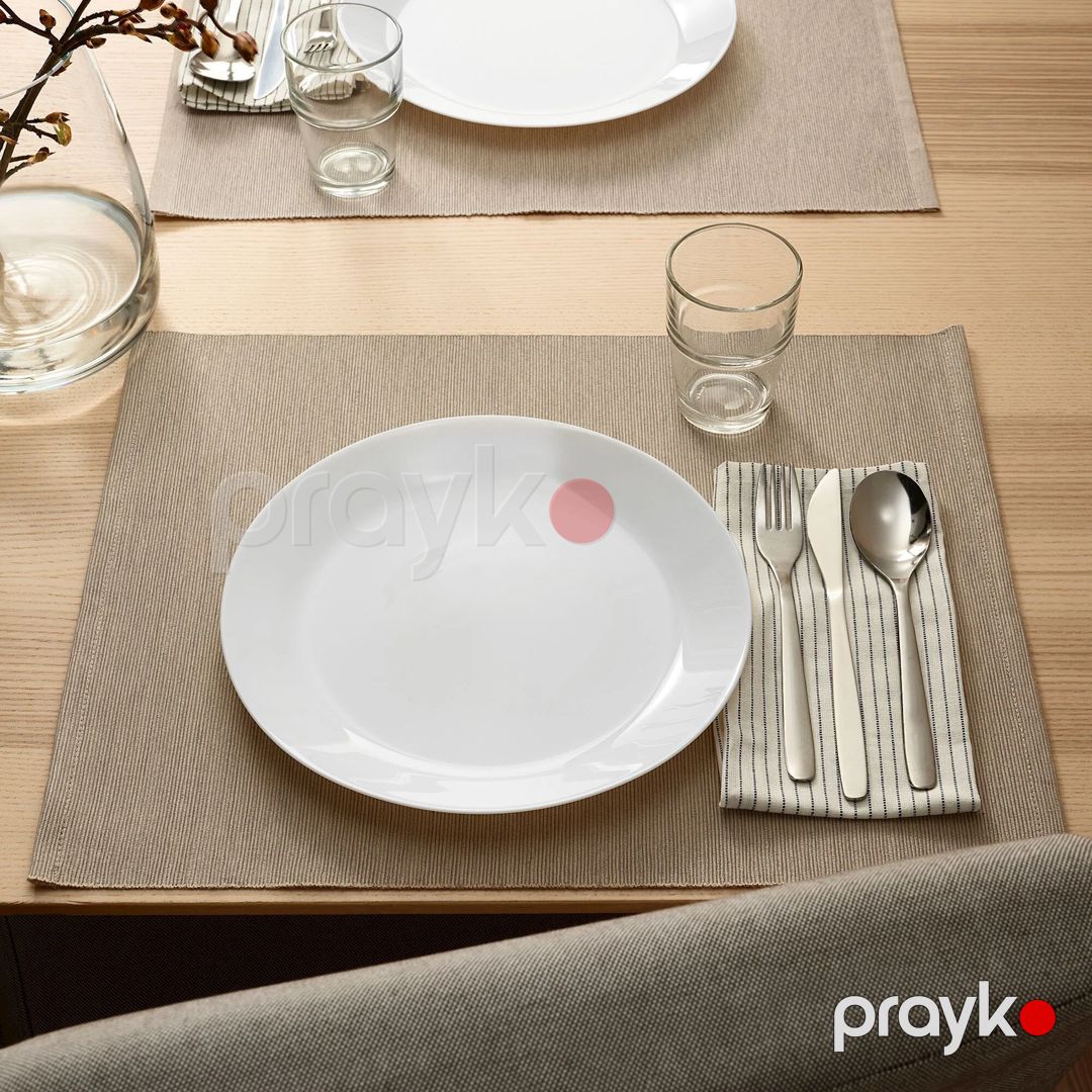 Boşqab IKEA Oftast, 25 sm, ağ — Mallar, Bakı (3)
