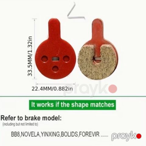 Velosiped üçün əyləc qəliblər 099990, 2 ədəd — Bakı
