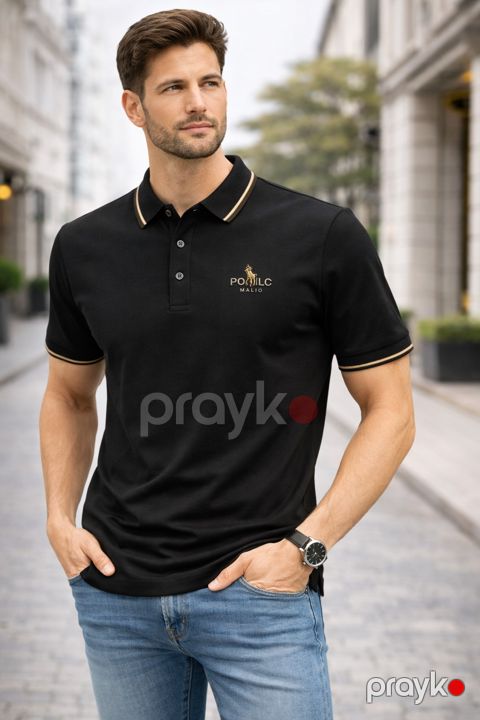Kişilər üçün polo, qara, neylon, ölçü L — Bakı
