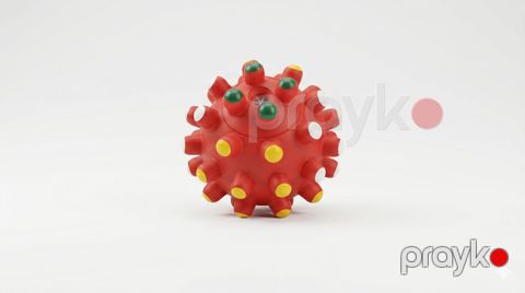Top Triol İt Oyun üçün Qırmızı Rezin — Bakı