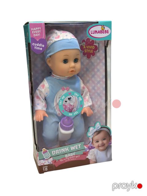 Kukla Lunabebe Drink Wet Blue, 25 sm — Bakı