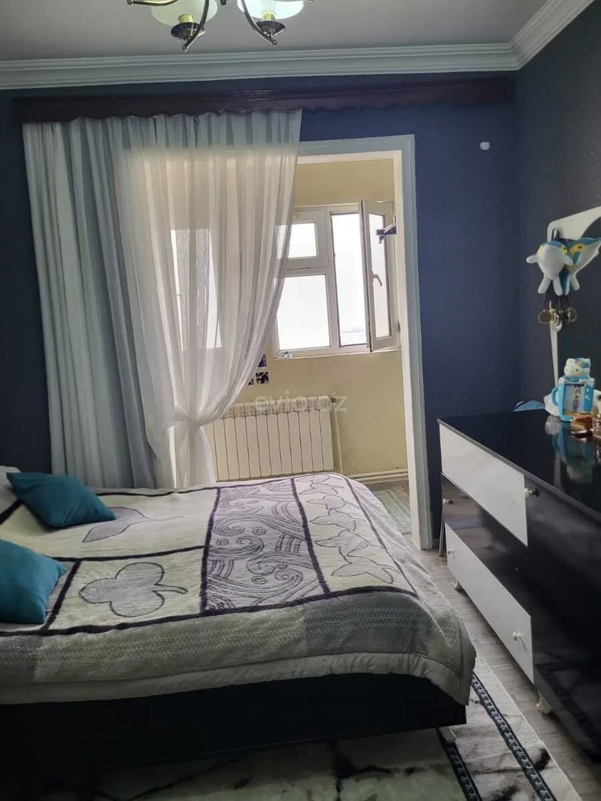 3 otaqlı tam təmirli mənzil satılır Yeni Günəşli qəsəbəsində — Mənzil, Bakı (9)
