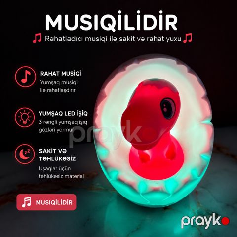 Uşaq gecə lampası TM93, plastik, rəngbərəng — Bakı