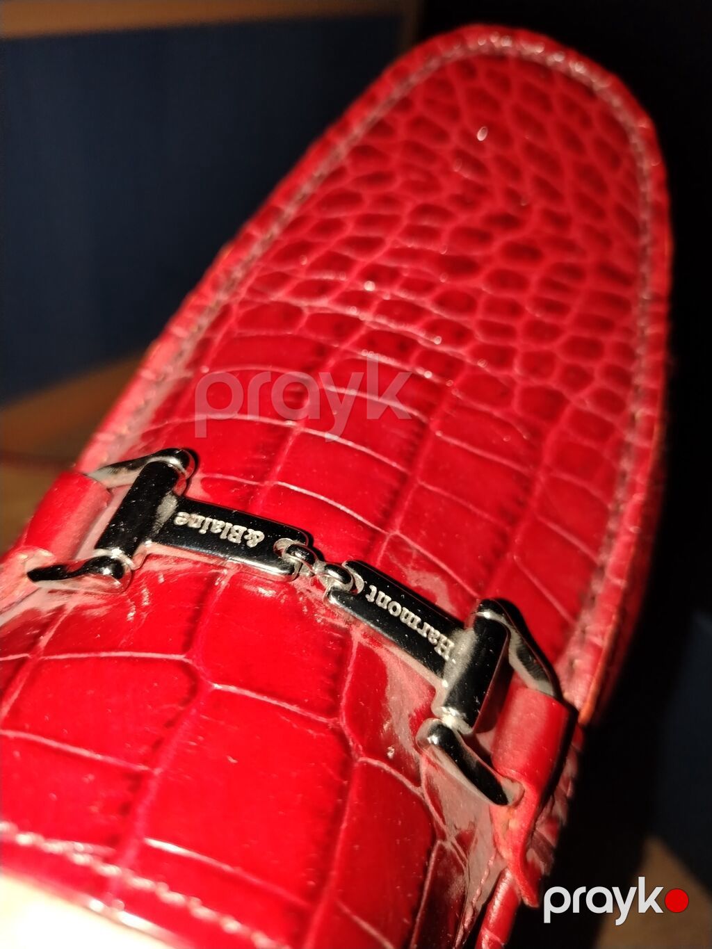 Qırmızı rəngli kişi loaferləri – Harmont & Blaine - Model: Loafer — Mokasin, Bakı (3)
