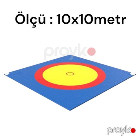 Güləş üçün xalça WS2420, 10x10 m, göy — Bakı