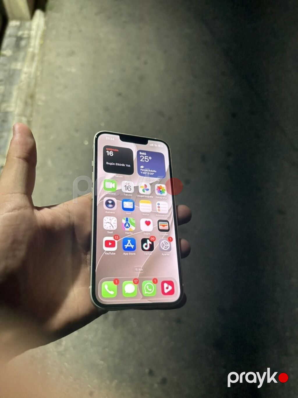 IPhone 13, Ağ, Face ID — Apple iPhone, Bakı (8)