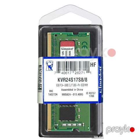 Operativ yaddaş Kingston 8GB DDR4 Sodımm PC4-25600 — Bakı