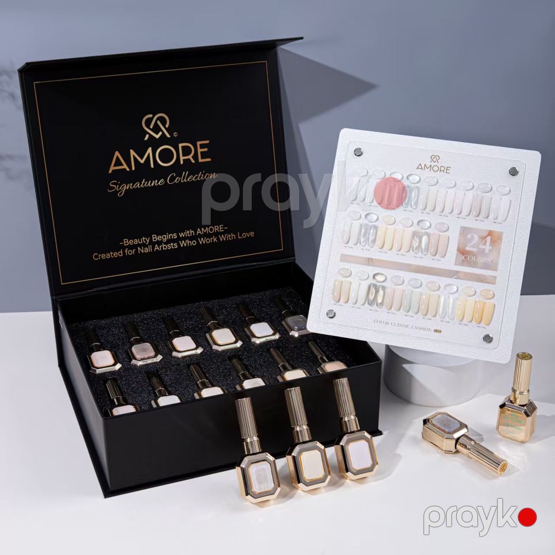 Gel lak dəsti Amore Signature Collection, pastel çalarlar, 12 ml x 24 rəng — Mallar, Bakı (2)