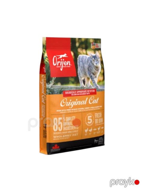 Quru yem Orijen Fresh or Raw pişiklər üçün, quş və balıq əti ilə 340 q — Bakı