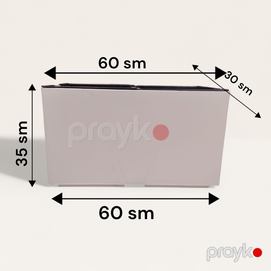 Bitki üçün dibçək, plastik, 60x35x30 sm, 60 l — Mallar, Bakı (3)