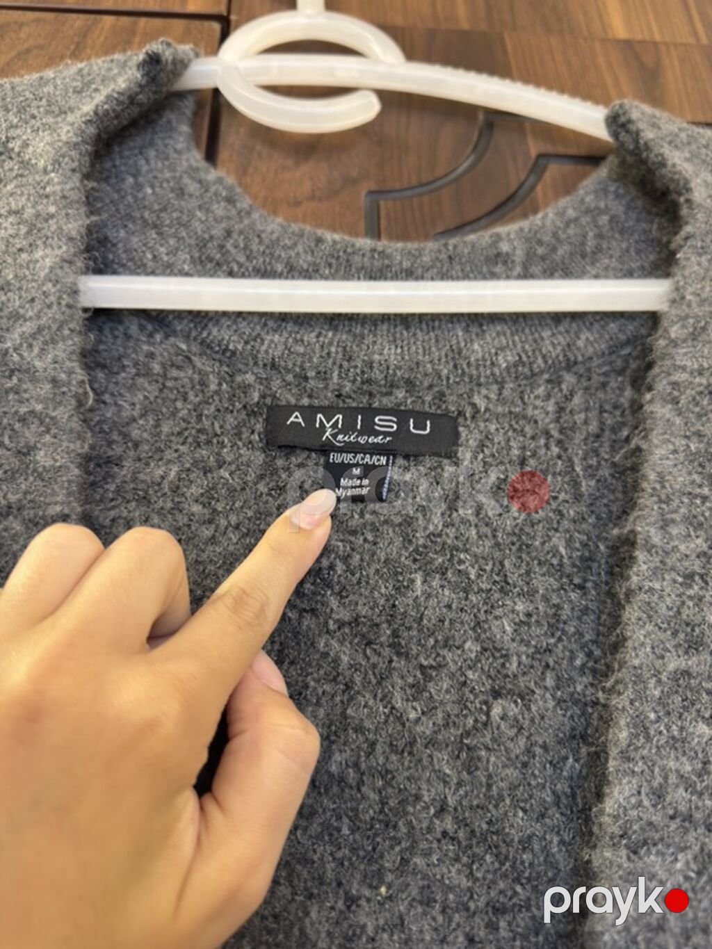 Amısu Knitwear uzun kardiqan - Rəng: tünd-boz (melanj effektli) — Coqlar və zaqetlər, Bakı (2)