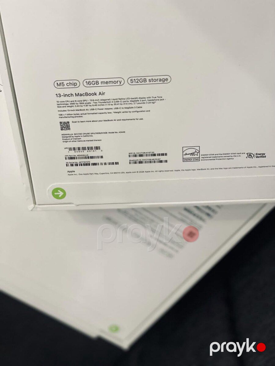 Apple MacBook Air 15 M5 16GB RAM 512GB SSD — Noutbuklar, Bakı (2)